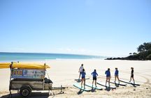 Noosa surf lessons and great beach drive adventure tour