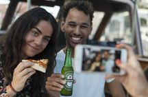 Pizza canal cruise in Amsterdam