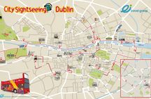 City Sightseeing hop-on hop-off bus tour with walking tour of Dublin