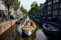 Amsterdam flower boat canal cruise