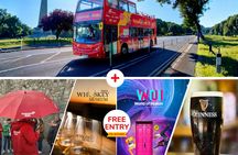 City Sightseeing hop-on hop-off bus tour with walking tour of Dublin
