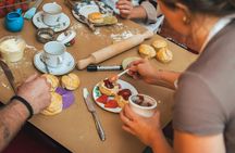 Traditional English scone-making workshop in London with tea