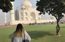 Sunrise View of Taj Mahal From Delhi