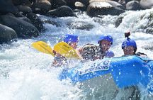 Full Day Class II-III Rafting and Canyoning Rappelling from La Fortuna-Arenal