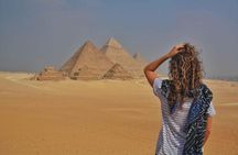 Cairo Layover Tour to Giza Pyramids Sphinx,Coptic Cairo & Old Bazaar 