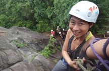 Half day rock climbing and rappelling experience just in Taipei city, Taiwan