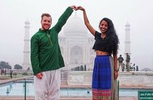 From Agra: Taj Mahal Sunrise Private Tour with Lunch & Entry Fees