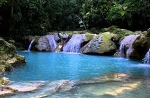 Blue Hole Secret Falls and River Tubing Private Tour