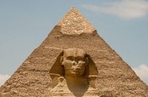 Grand Egyptian Museum and the Pyramids from Alexandria Port