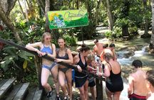  Dunn's River Falls & Blue Hole Combo Tour from Ocho Rios