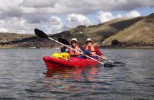 Kayaking to Uros Floating Islands Lake Titicaca