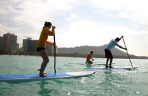 Private Group SUP Lessons for 4 by Waikiki Beachboys at the Royal
