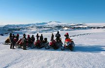 South Coast and Glacier Snowmobiling Day Trip from Reykjavik
