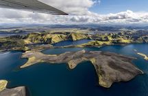 Airplane sightseeing flight over Landmannalaugar and the highland
