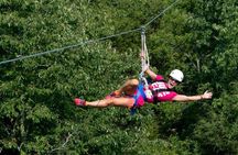 Zipline Canopy & Whitewater Rafting Tour. Private Tour from San Jose