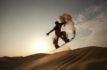 Private Desert Sandboarding Camel riding tour