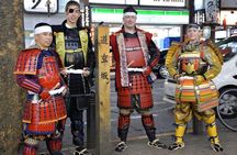 Samurai photo shooting at Street in Shibuya