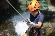 From San Jose Combo tour Canyoning with Canopy, Rappel, Trails, 4x4 ride