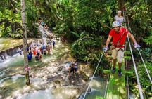 Dunn's River Climb and Zipline Over The Falls 