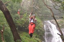 Mega Zipline over 11 Waterfalls from Puntarenas