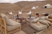 Lunch in The Luxury Camp in the Great Agafay Desert