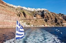 Early Season Experience: 3-hours Santorini Volcano and Hot Springs Trip