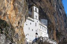 Nort of Montenegro Tara bridge and Ostrog Monastery