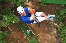 Zip lining, rappel and a Tarzan Swing
