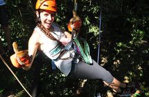 Zip lining, rappel and a Tarzan Swing