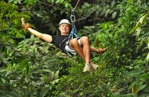 Ocean View Zip Line + Horseback Riding & Natural Pool Combo
