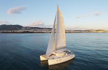Luxury Catamaran Cruise from Athens with Traditional Greek Meal and BBQ