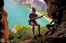 Beginner's Full Day Rock Climbing and Caving Tours at Railay Beach in Krabi
