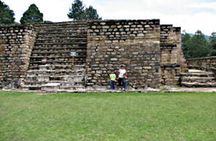 Iximche Mayan Ruin from Panajachel