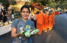 Morning Alms to monks, Doi Suthep temple, Hidden temple & Chiang Mai city views.