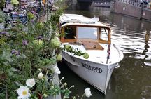 Private Guided Historic Amsterdam Canal Cruise in a Salon Boat