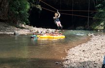 Private Tour: Cave Tubing and Zipline Adventure from Belize City