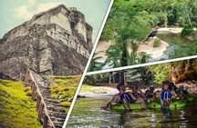 Xunantunich, Cave Tubing and Zipline tour from Belize City