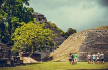 Xunantunich, Cave Tubing and Zipline tour from Belize City