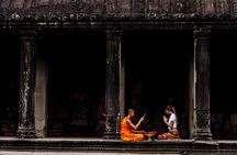 Rural Village with Ox Cart Journey & Monk Blessing
