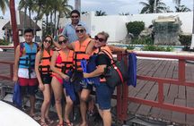 Cancun Adventure Speed Boat Jungle Tour with Transportation