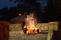 Maya Temazcal Night Ceremony from Cancun with Cenote Swim and Dinner