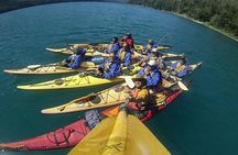 Kayak paddling adventure around Bariloche