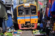 Floating Market Damnoen Saduak and Meklong Railway Market: Half Day Tour