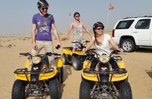 Dubai Desert Afternoon Quad Safari with Camel Ride, BBQ Dinner and Belly Dancing