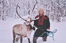 Reindeer Sledding and Feeding with Sami Culture in Tromso.