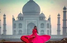 From Agra: Taj Mahal Sunrise & Agra Fort Private Tour