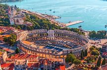 Pula, Rovinj & Panoramic Istrian Coast from Rijeka