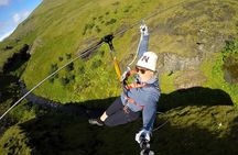 Zipline and Hiking Adventure Tour in Vík