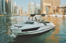 Dubai Yacht Sea escape Cruise, Swim, Tan & Sightsee!