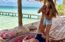 Stand Up Paddle Yoga Class at Private Lagoon